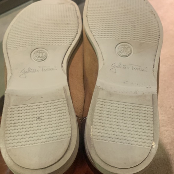 Some discoloration on right shoe from oil leaking in suitcase. Worn only twice - Picture 9 of 9